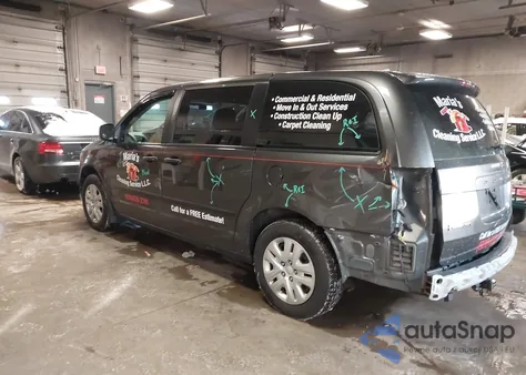 2016 Dodge Grand Caravan American Value Pkg из США, поврежденный, VIN 2C4RDGBG1GR330325